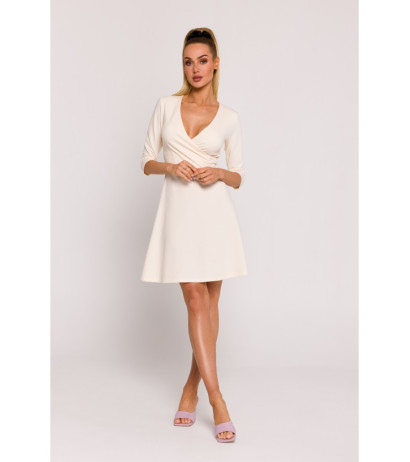 M786 Fit and flare mini dress - cream