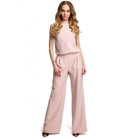 M382 Jumpsuit with split back - powder