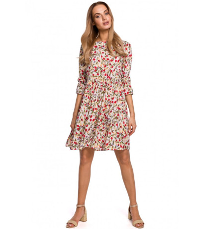 M521 Frilled sleeve dress - model 5