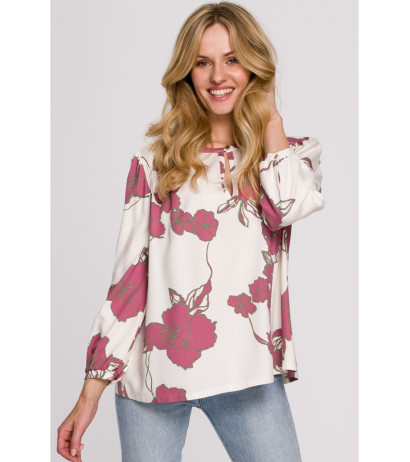 K099 Puff sleeve blouse - model 2