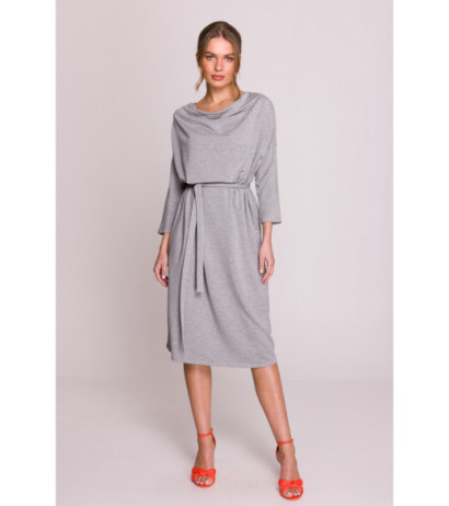 S403 Modalinė oversize suknelė - pilka